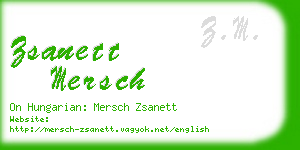 zsanett mersch business card